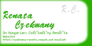 renata czekmany business card
